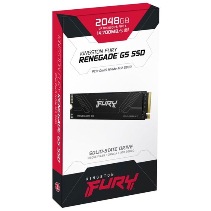 Накопичувач SSD M.2 Kingston FURY Renegade G5 2TB 2280 NVMe PCIe Gen 5.0 x4 3D TLC (SFYR2S/2T0)