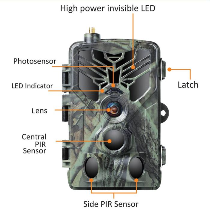 APP / 4G фотопастка Suntek HC-810Pro Li (5000mAh, 30Mp, Cloud) (1281)
