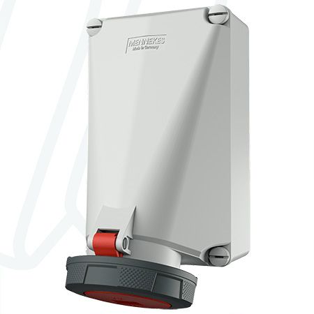 Розетка настінна 125A 5п 6г 400В, IP67, MENNEKES (артикул 143)