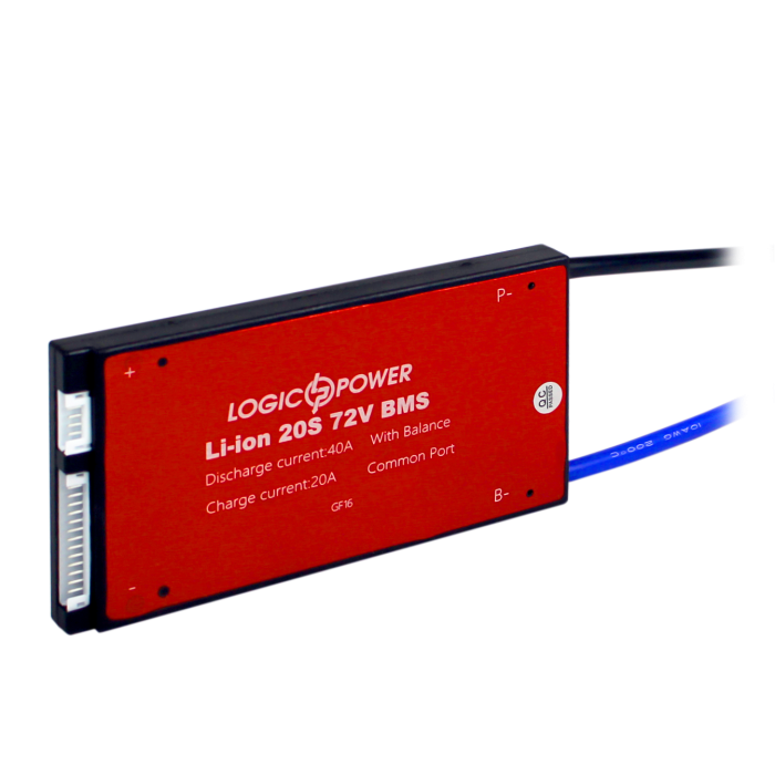 BMS плата Li-ion 72V 20S Dis 40A Ch 20A