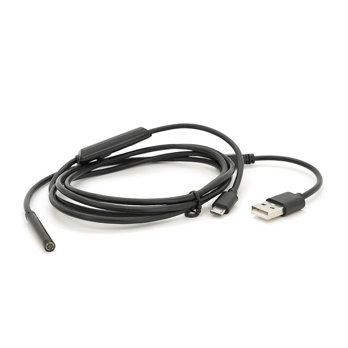Універсальний ендоскоп 2в1 (USB/MicroUSB) для смартфона/ПК, камера 5.5мм, м'який кабель 1,5м, з LED-підсвічуванням, IP67