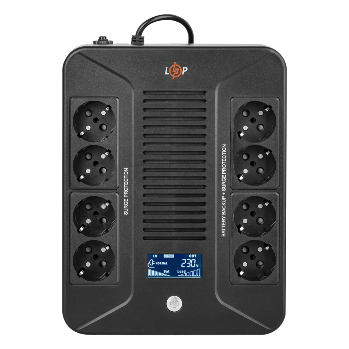 Лінійно-інтерактивне ДБЖ LP-1000VA-8PS (600Вт)