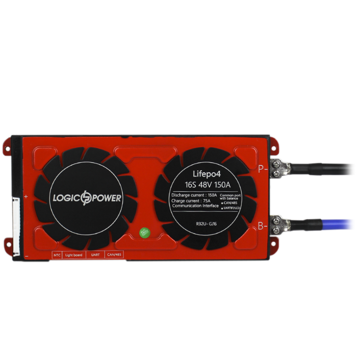 Smart BMS плата LP LiFePO4 48V 16S Dis 150A Ch 75A UART+RS485+CAN