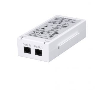 PoE інжектор з технологією Hi-PoE Midspan (60Вт) Dahua DH-PFT1200, 1xRJ45 10/100/1000 Base-T (PoE), 50х70х39 мм
