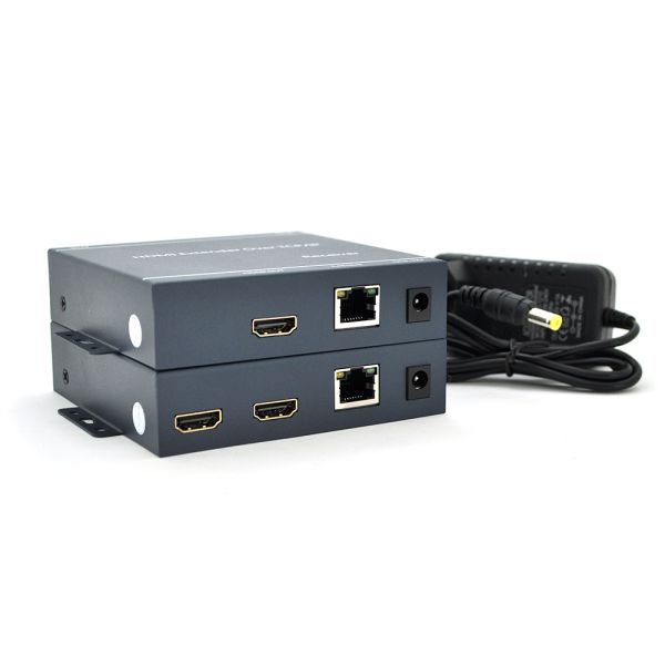 Одноканальний активний подовжувач HDMI сигналу UTP кабелю. Дальність передачі: до 200 метрів, cat5e/cat6e 1080P/3D