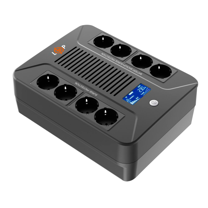 Лінійно-інтерактивне ДБЖ LP-650VA-8PS (360Вт)
