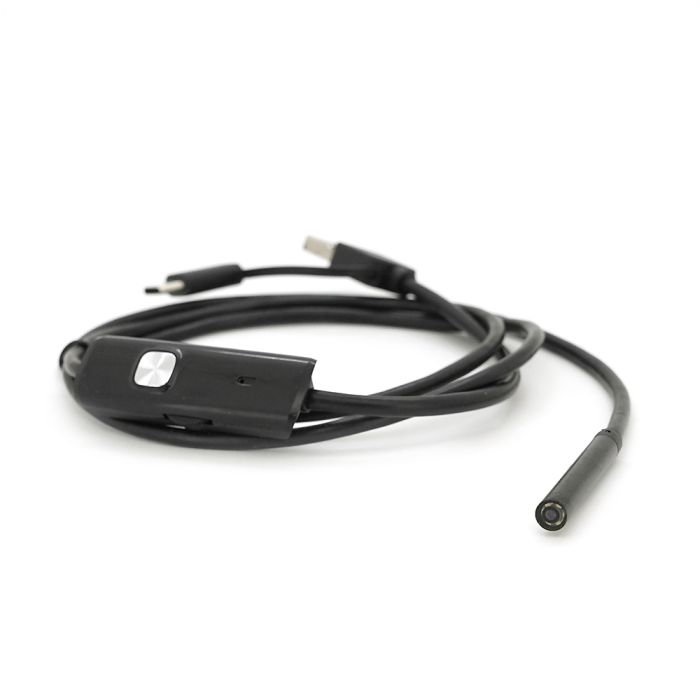 Універсальний ендоскоп 3в1 (USB+MicroUSB/Type-C) для смартфона/ПК, камера 5.5мм, м'який кабель 1м, з LED-підсвічуванням, IP67