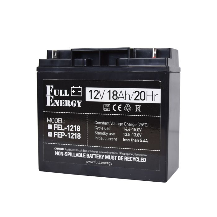 Акумулятор 12В 18А·год для ДБЖ Full Energy FEP-1218