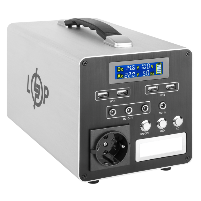 Багатофункціональна портативна зарядна станція LP CHARGER MPPT 500 (500W, 512Wh)
