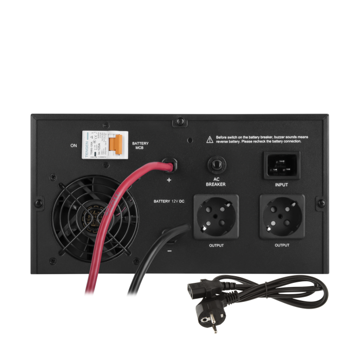 ДБЖ з правильною синусоїдою 12V LPE-B-PSW-1500VA+ (1000Вт) 1-40A