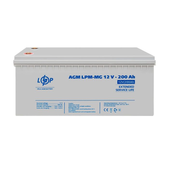 Розпродаж Акумулятор мультигелевий LPM-MG 12V - 200 Ah