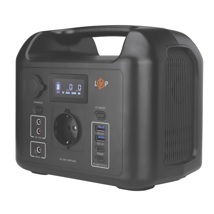 Багатофункціональна портативна зарядна станція LP CHARGER 300 (300W, 320Wh)