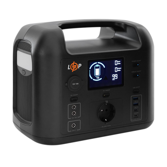 Багатофункціональна портативна зарядна станція LP CHARGER 500 (500W, 518Wh)