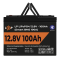 Акумулятор LP LiFePO4 12V (12,8V) - 100 Ah (1280Wh) (Smart BMS 100А) з BT пластик