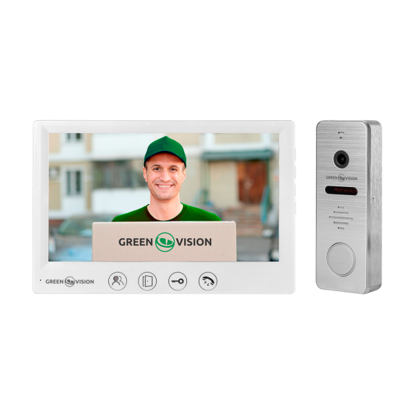 Комплект відеодомофону GreenVision GV-001-GV-057+GV-004