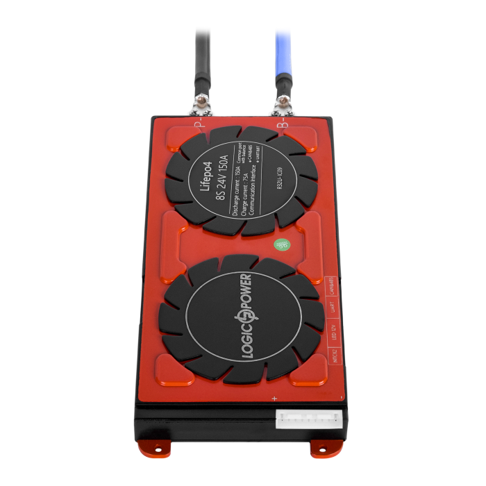 Smart BMS плата LiFePO4 24V 8S 150A (Dis 150A Ch 75A) + UART/RS485/CAN