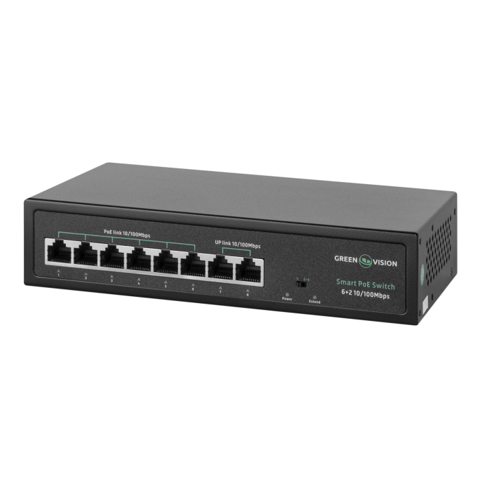 Комутатор мережевий POE GV-015-D-06+2P