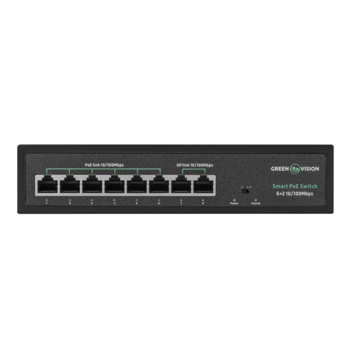 Комутатор мережевий POE GV-015-D-06+2P