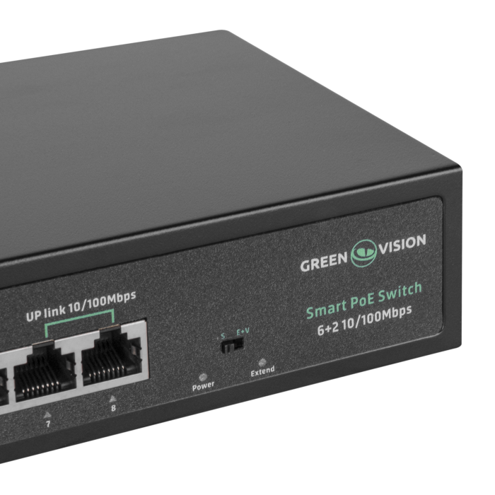 Комутатор мережевий POE GV-015-D-06+2P