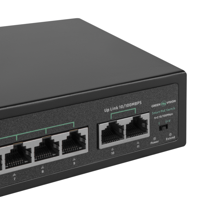 Комутатор мережевий POE GV-016-D-09+2P