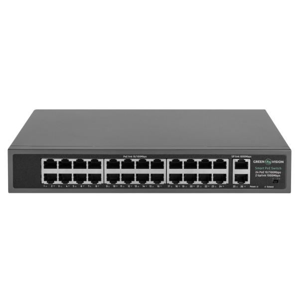 Комутатор мережевий POE GV-017-D-24+2PG