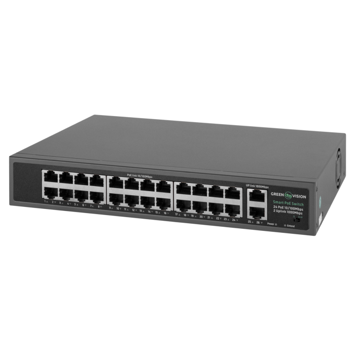 Комутатор мережевий POE GV-017-D-24+2PG