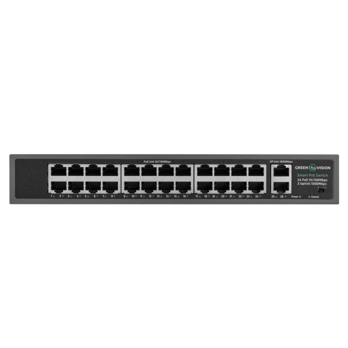 Комутатор мережевий POE GV-017-D-24+2PG