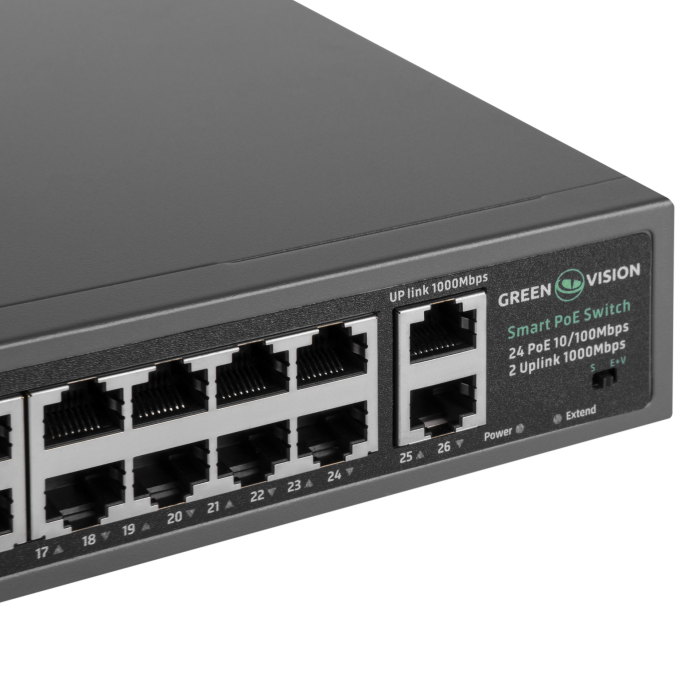 Комутатор мережевий POE GV-017-D-24+2PG