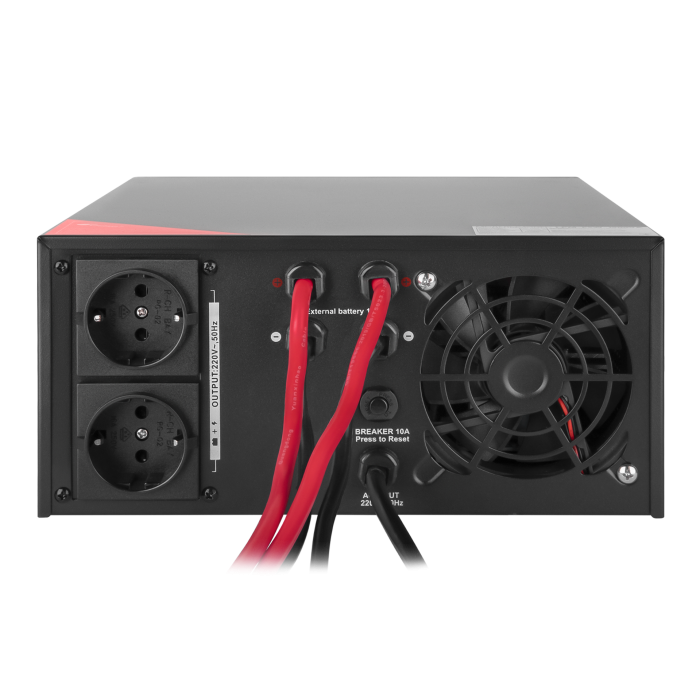 ДБЖ з правильною синусоїдою 12V LPM-PSW-1500VA (1050Вт) Black