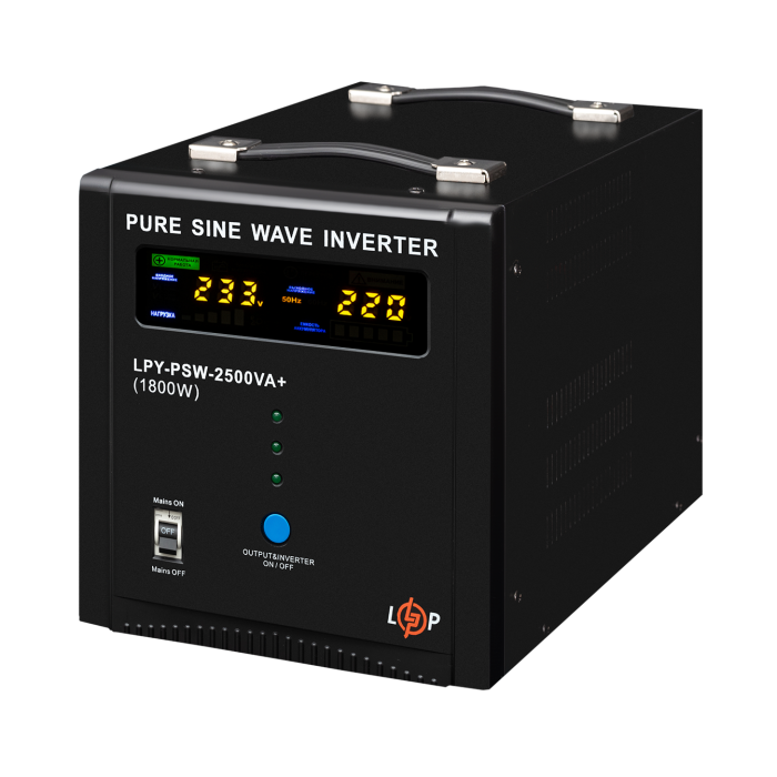 ДБЖ LogicPower LPY-PSW-2500VA+ (1800Вт) 10A/20A з правильною синусоїдою 24V