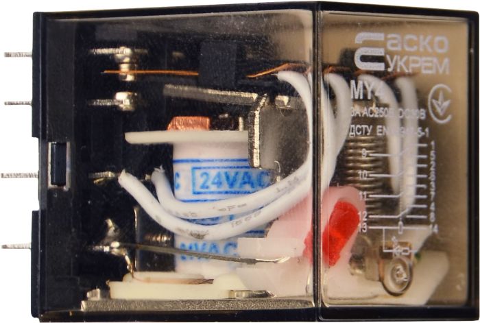 Реле МY4 (AC 24 V)
