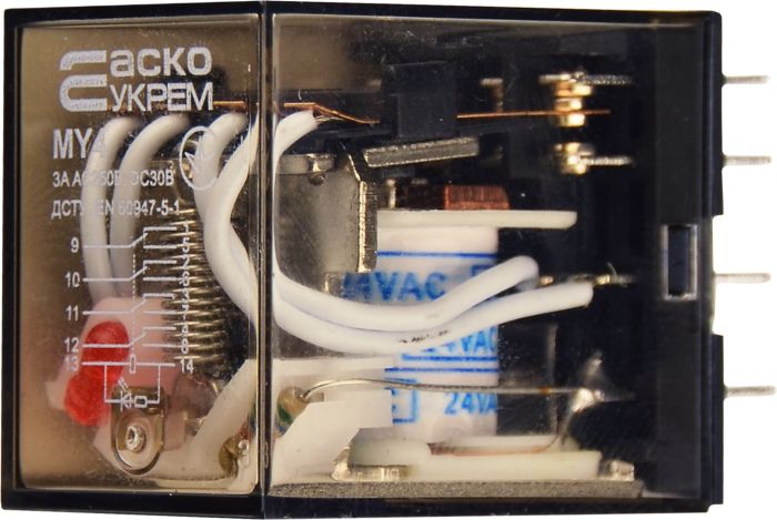Реле МY4 (AC 24 V)