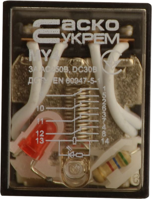 Реле МY4 (DC 24 V)