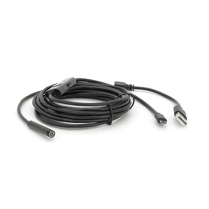Універсальний ендоскоп 3в1 (USB+MicroUSB/Type-C) для смартфона/ПК, камера 5.5мм, м'який кабель 3,5м, з LED-підсвічуванням, IP67