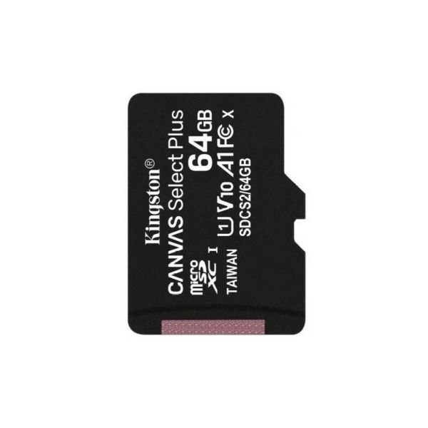 Карта пам'яті microSDXC (UHS-1) Kingston Canvas Select Plus 64Gb class 10 А1 (R-100MB/s) (SDCS2/64GBSP)