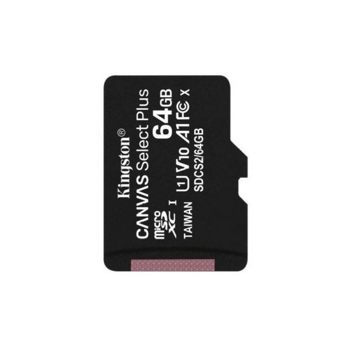 Карта пам'яті microSDXC (UHS-1) Kingston Canvas Select Plus 64Gb class 10 А1 (R-100MB/s) (SDCS2/64GBSP)
