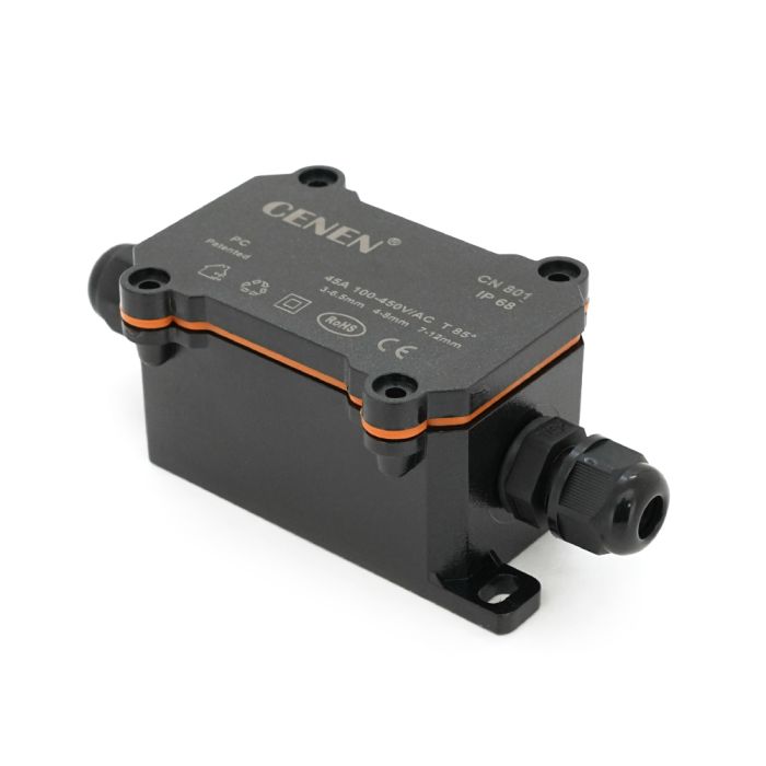 Водонепроникна коробка CN801-2 PG7 (3-6.5mm), 1-4 контакти, 70 х 40 х 40 мм, IP68