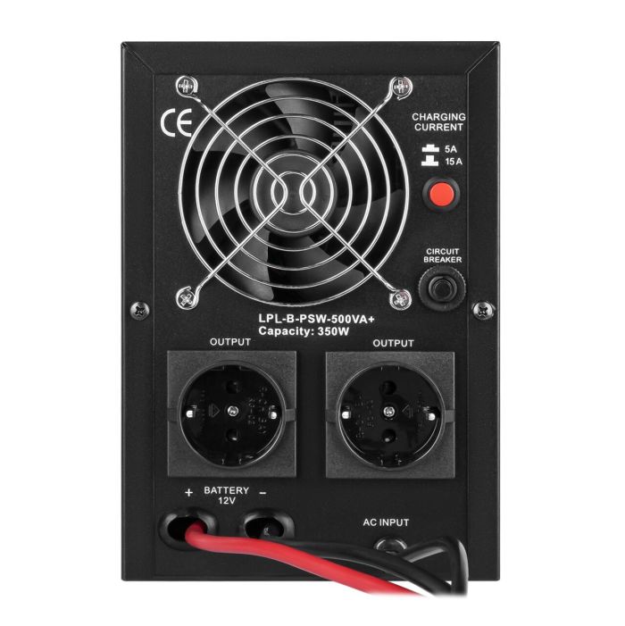 ДБЖ LP LPL-B-PSW-500VA+ (350Вт) 5A/15A з правильною синусоїдою 12V