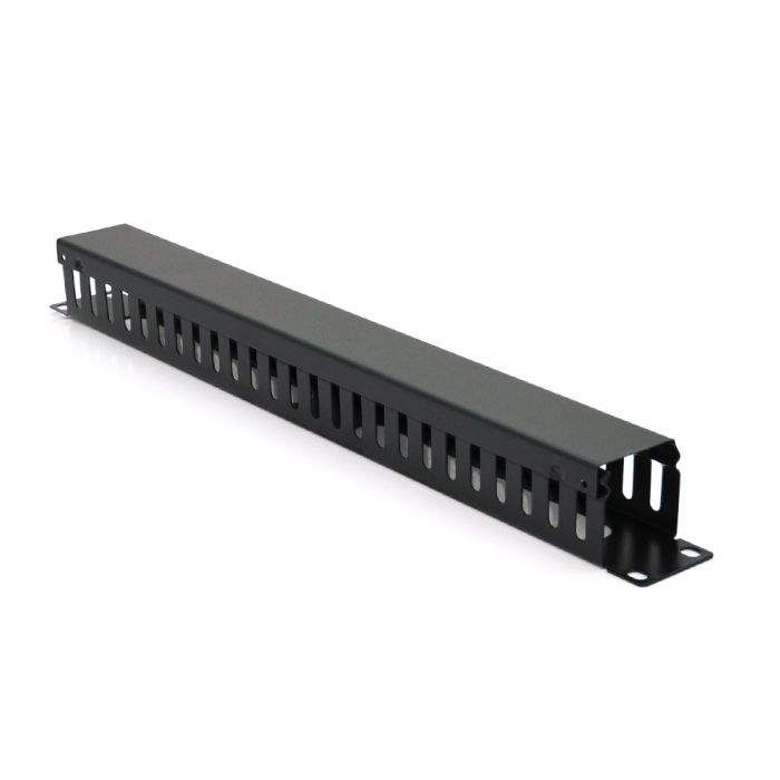 Кабельний органайзер з кришкою, 19", корпус-метал, 1U/24Port, Q70