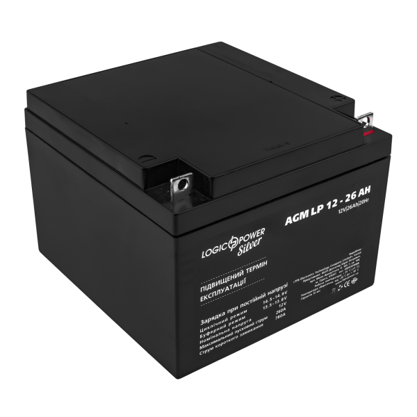 Акумулятор AGM LP 12V - 26 Ah Silver