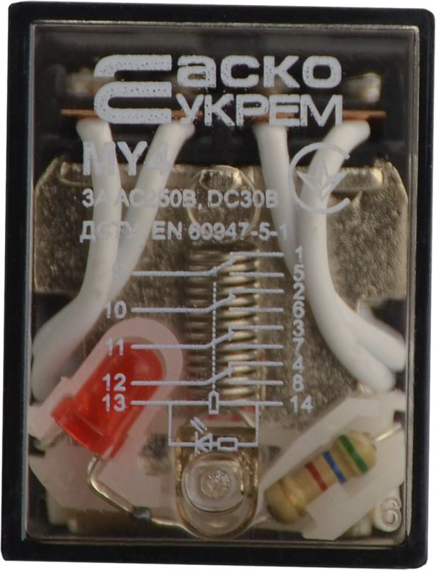 Реле МY4 (DC 12 V)
