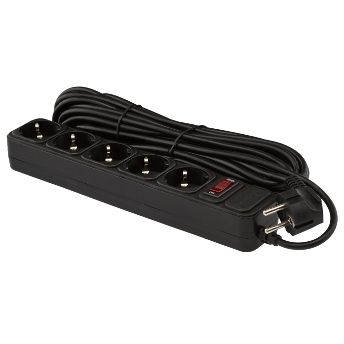 Мережевий фільтр LP-X5 10 м Black