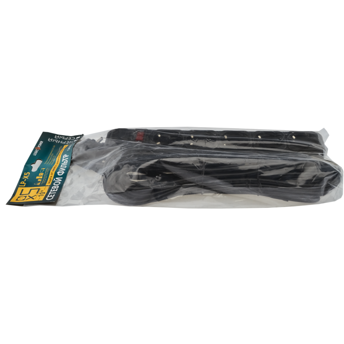 Мережевий фільтр LP-X5 10 м Black