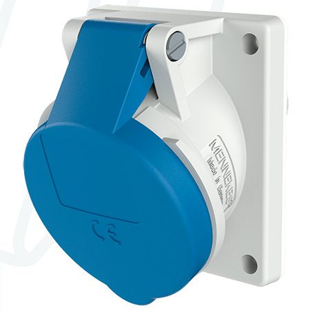 Розетка панельна 16A 3п 6г 230В, IP44 (нахил 20°), MENNEKES (артикул 1463)