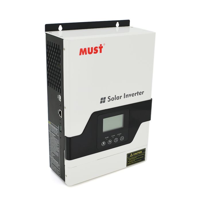 Гiбрiдний ДБЖ  MUST PV18-1012VPM II, 1000W, 12V, ток заряда 45A, 160-275V, MPPT (45А, 105 Vdc)