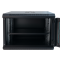 Шафа серверна настінна з полицею GEAR 9U 19'' 600x450x450 Чорна (GWMSN-9U-600-450)