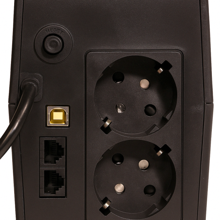 Пристрій безперебійного живлення GEAR 800VA LCD plastic RJ45+USB (GU-800PLCD)