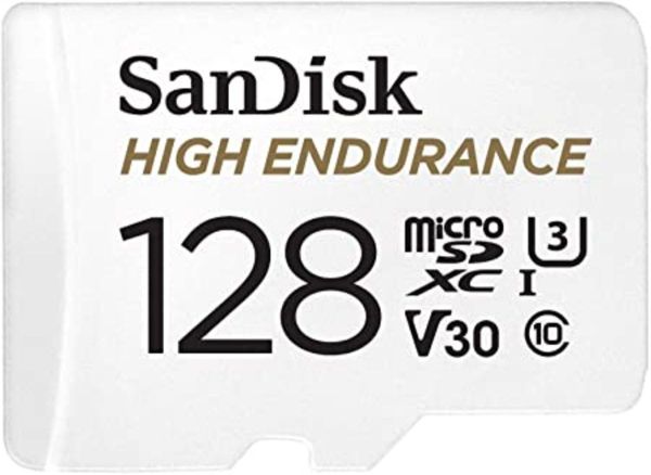 Карта пам'яті microSDXC (UHS-1 U3) SanDisk High Endurance 128Gb class 10 V30 (100Mb/s) (adapterSD) (SDSQQNR-128G-GN6IA)