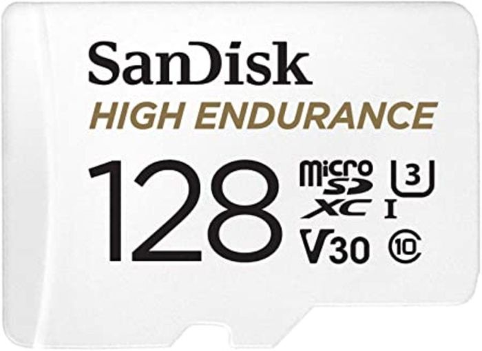 Карта пам'яті microSDXC (UHS-1 U3) SanDisk High Endurance 128Gb class 10 V30 (100Mb/s) (adapterSD) (SDSQQNR-128G-GN6IA)