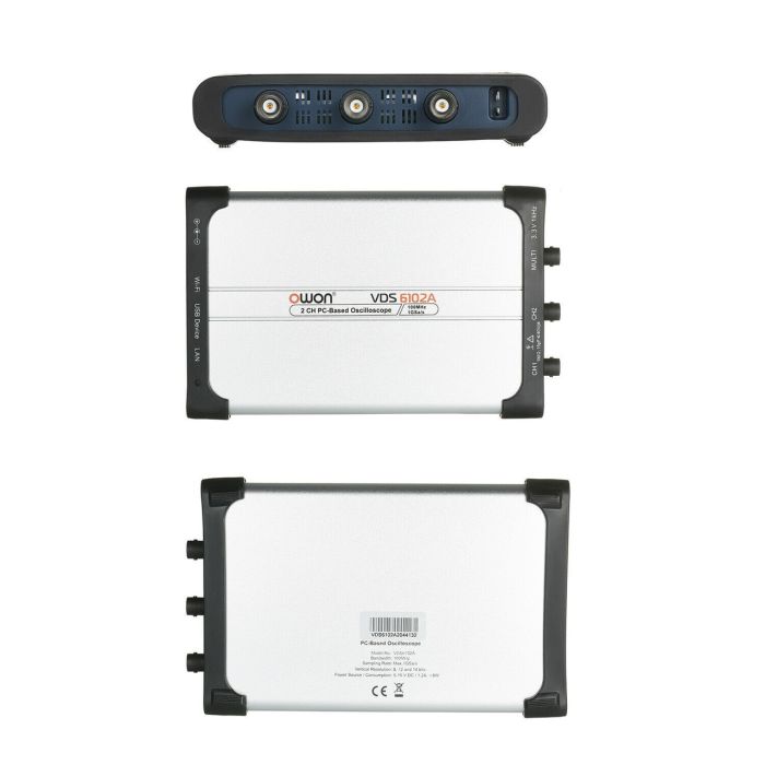 Цифровий осцилограф (PC USB, 2x100МГц, 14 біт) OWON VDS6102A